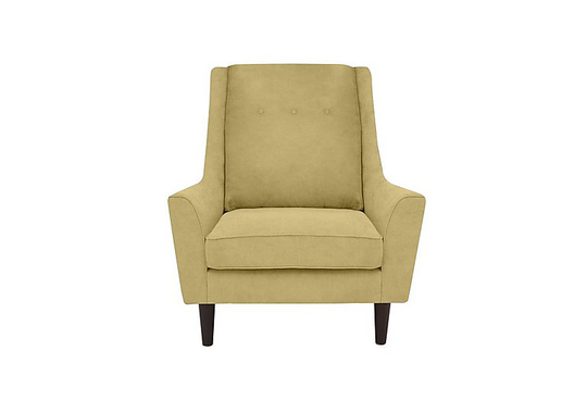 Legend Fabric Designer Accent Chair - Yellow