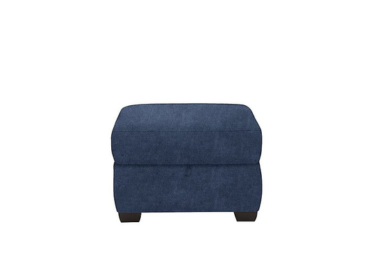 Optimus Fabric Storage Footstool - Blue