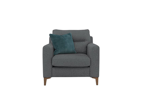 Uniqa Fabric Power Recliner Armchair - Grey