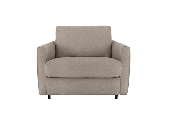 Nicoletti - Alcova Fabric Chair Sofa Bed with Slim Arms - Grey