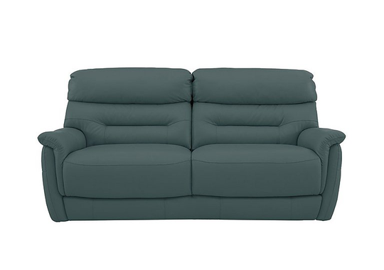 Chicago 3 Seater Leather Sofa - Green- World of Leather