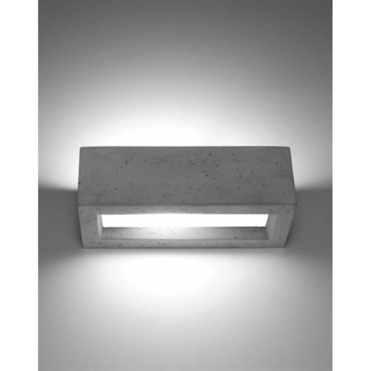 Vega 1 - Light Concrete Flush Mounted Sconce