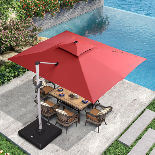 Bohara 3.6m x 2.7m Rectangular Cantilever Parasol