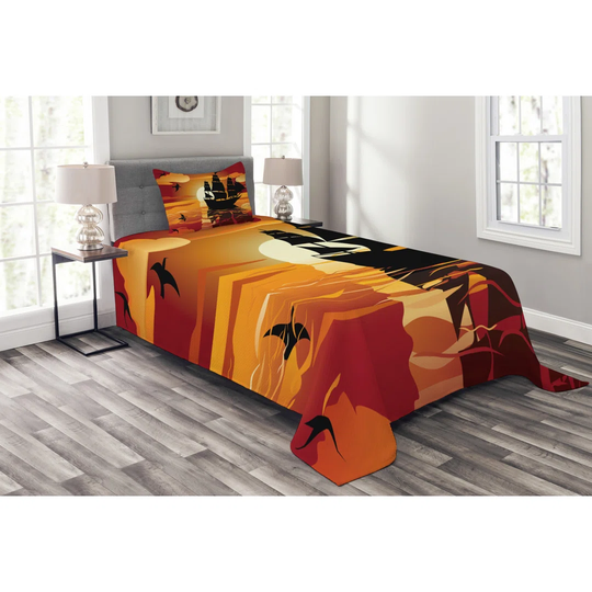 Aeronwen Bedspread Set with Pillow Sham