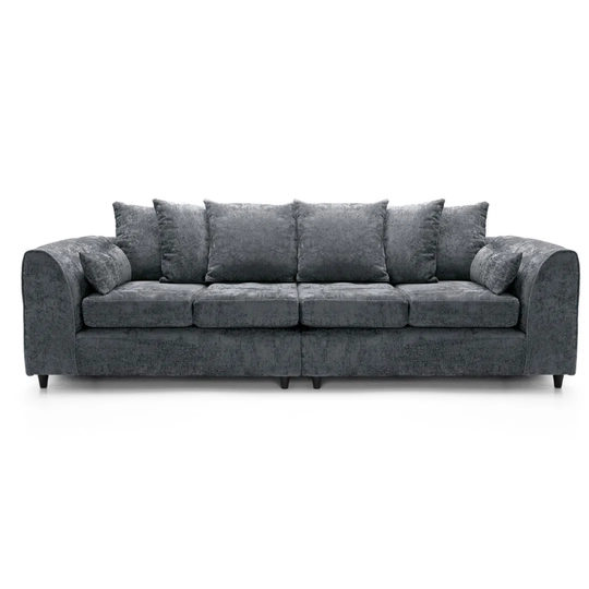 Leffen 250Cm Chenille Round Arm Sofa
