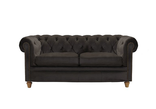 Alexander and James - New England Newport 2 Seater Fabric Sofa - Brown