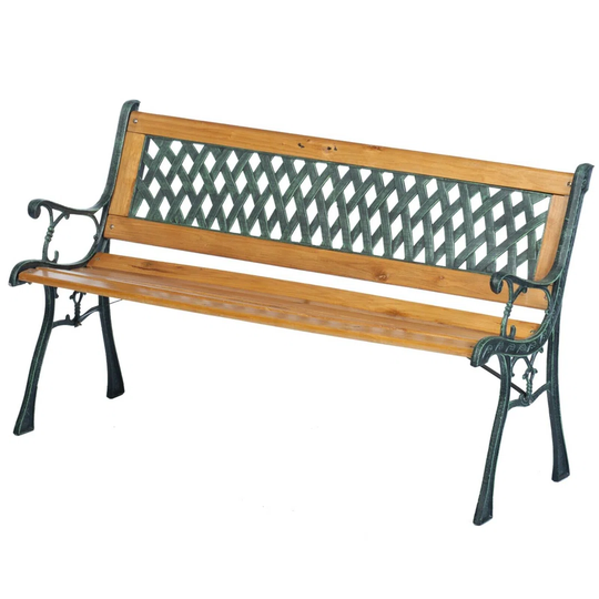 Mefford Powder Coated Steel Park Bench