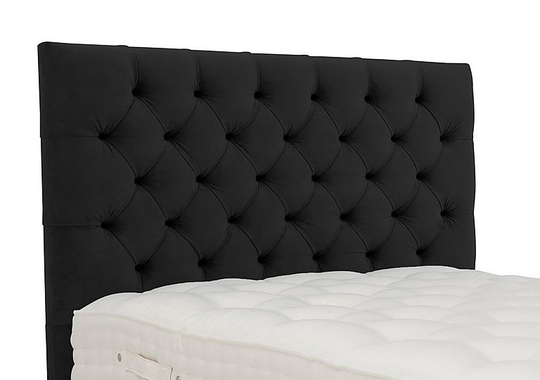 Millbrook - Minley Floor Standing Headboard - Double - Black