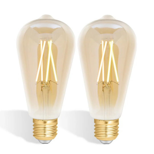 6.5W E27 Dimmable LED Vintage Edison GLS Light Bulb Amber
