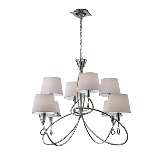 Eurich 8 - Light Shaded Chandelier