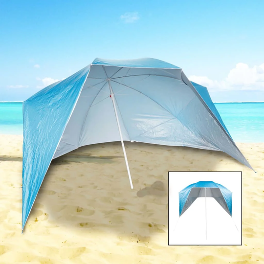 Hi Beach Umbrella with Sidewalls UV50+ 240 x 233cm