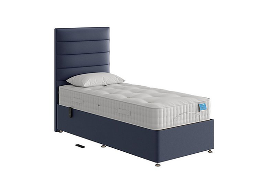 Sleep Story - Natural Comfort Adjustable Divan Bed - Small Single - Blue