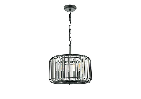 Naeva Satin 3 Light Pendant Satin Black
