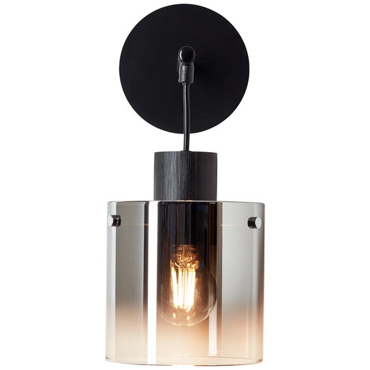 Janse 1 - Light Dimmable Black/Smoked Armed Sconce
