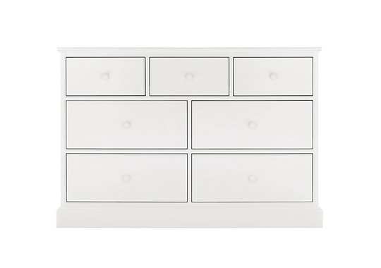 Faye 3+4 Drawer Chest - White