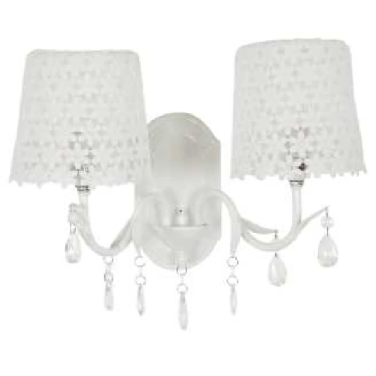 Damiansville 2 - Light White Armed Sconce