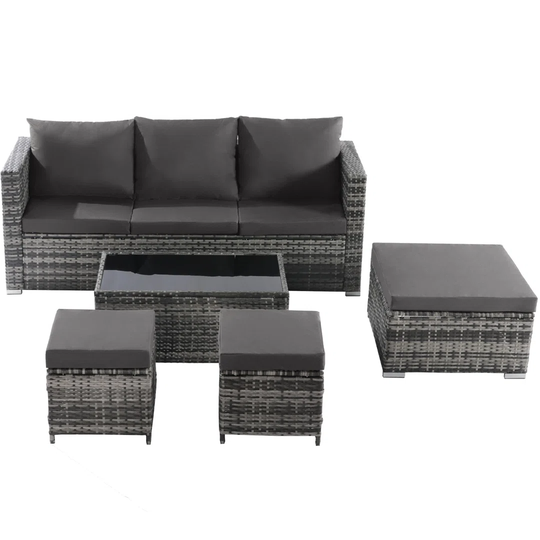 Elders 6 - Person Sofa Set with Cushions