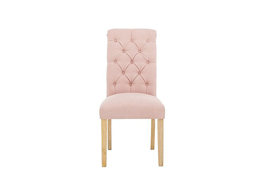Furnitureland - Angeles Button Back Chair - Pink