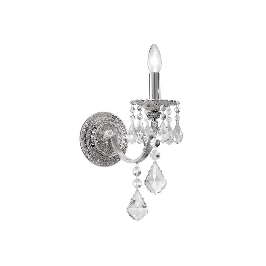 Pisani Crystal 1 - Light Dimmable Candle Wall Light