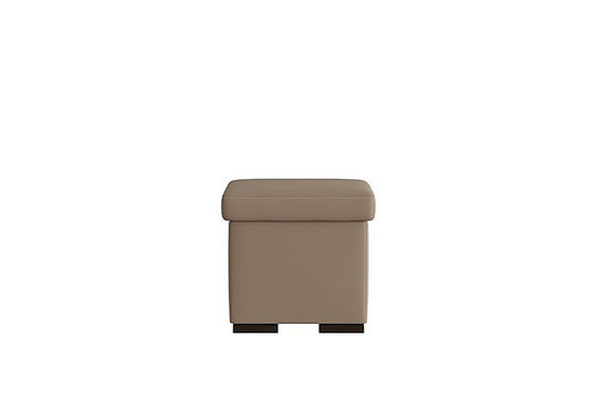 Nicoletti - Tosca Leather Tray Stool - Beige