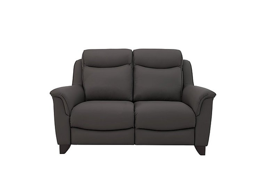 Parker Knoll - Manhattan 2 Seater Leather Power Recliner Sofa - Grey