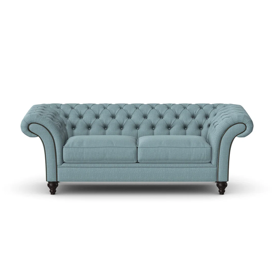 Amyre 220Cm Scroll Arms Chesterfield Sofa