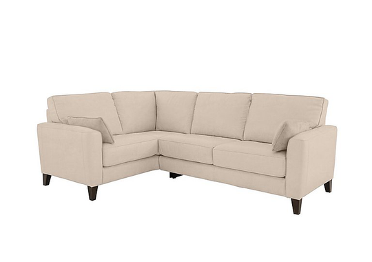 Brondby Small Fabric Corner Sofa - Beige