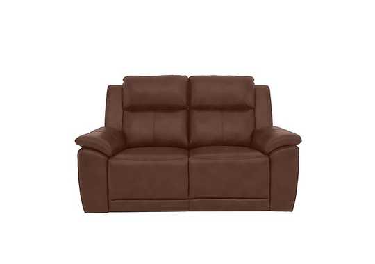 Utah 2 Seater Leather Sofa - Brown