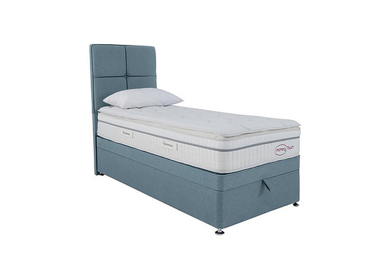Sleepeezee - Memory Touch 2800 End-lift Ottoman Divan Set - Single - Blue