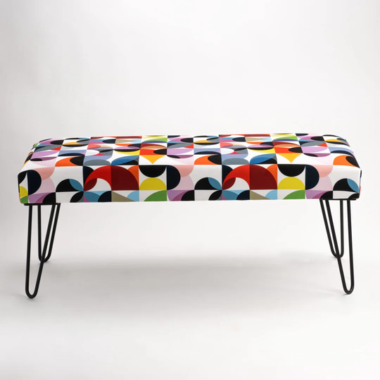 Raceland Upholstered Bench