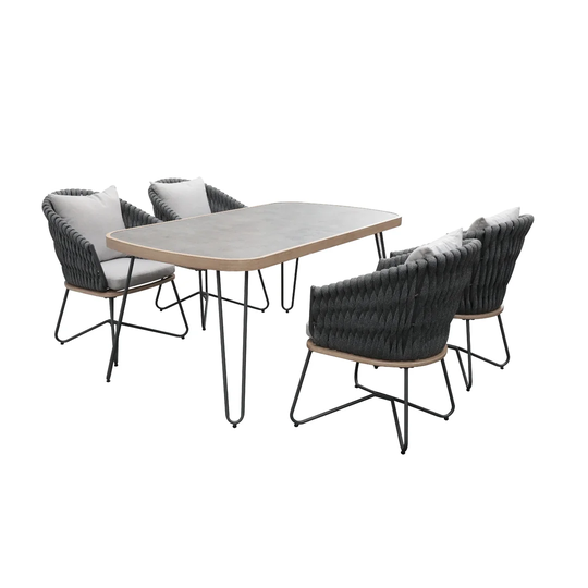 4 Seater Dining Set with Cushions