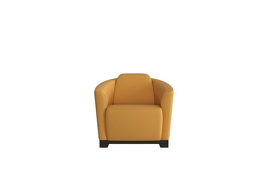 Nicoletti - Ketty Leather Accent Chair - Yellow