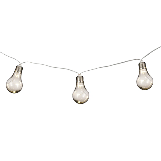 1.8M LED Solar Powered 10 - Bulb Standard String Light (End to End Connectable)