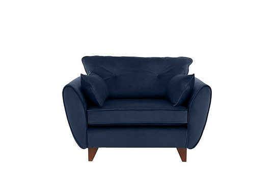 Felix Fabric Cuddle Chair - Blue