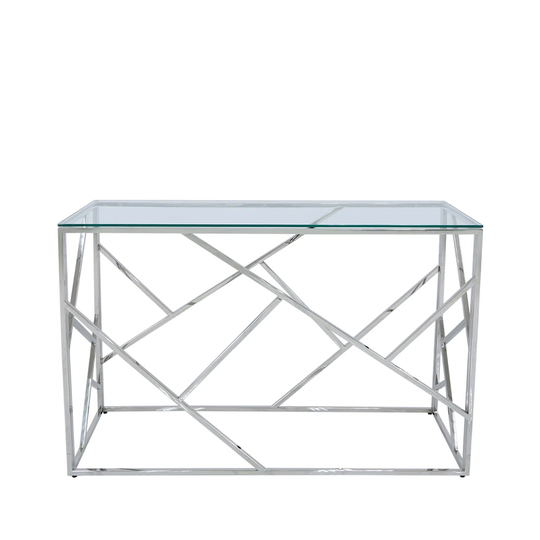 Courtlyn 120cm Console Table for Hallway Living Room Furniture, Slim Metal Entryway Table
