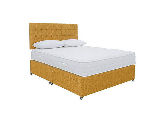 Sleep Story - Ergo 1000 Divan Set - Small Double - Yellow