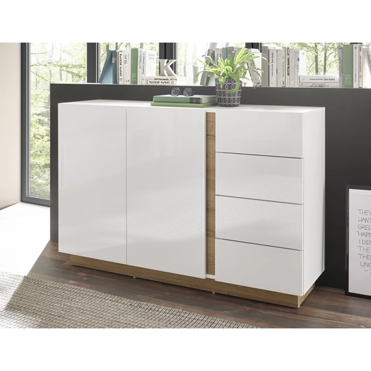 Alleana 138 Cm Wide 4 Drawer Sideboard
