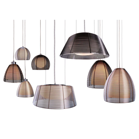 Filo Sat 3-Light Dome Pendant