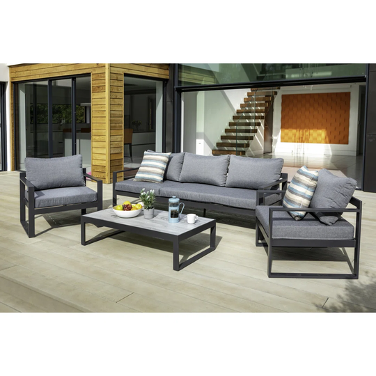 Vienna 3 Seat Lounge Set With Intergated Lounger