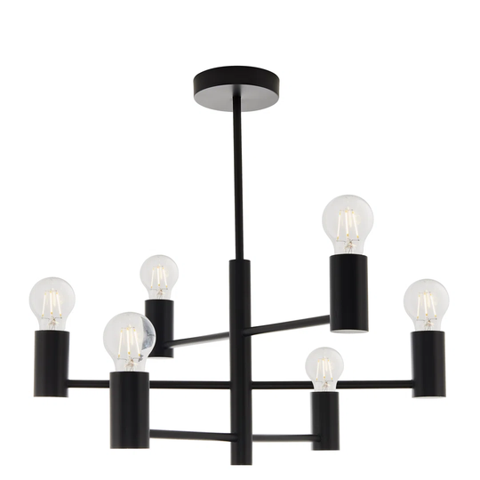 Drishya 6-Light 55.5cm Semi Flush Light