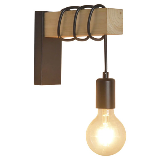 Mcgrane 1 - Light Brown Armed Sconce