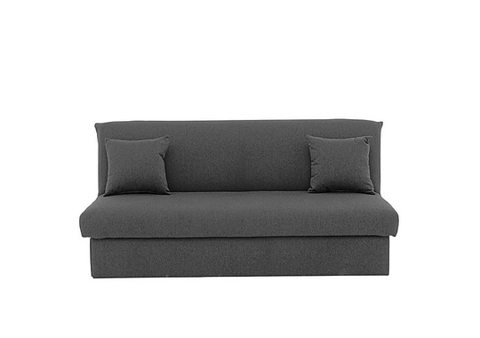 Versatile 3 Seater Fabric Sofa Bed No Arms - Grey