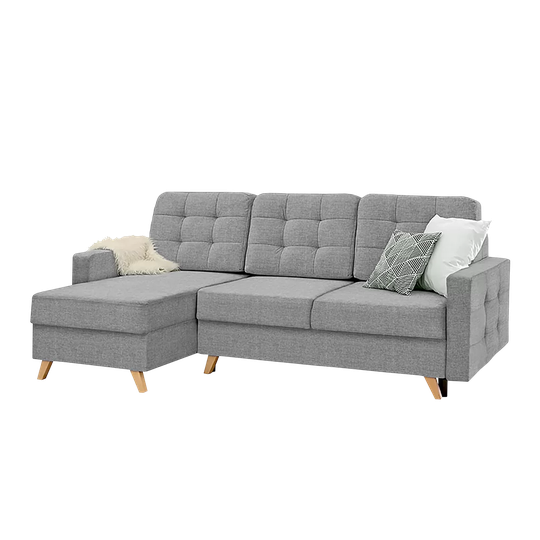 Paraiso Velvet Reversible Corner Sofa Bed