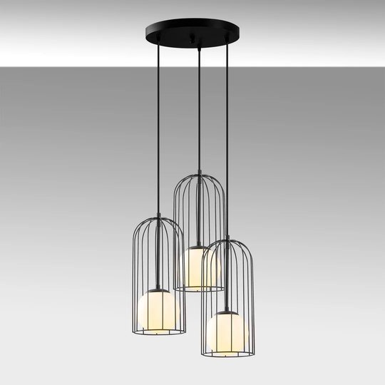 Penobscot 3 - Light Cluster Drum Pendant