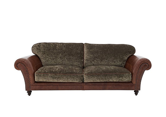 Tetrad - Northwood 3 Seater Classic Back Leather Sofa - Brown