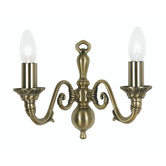 Drewett 2 Light Candle Wall Light