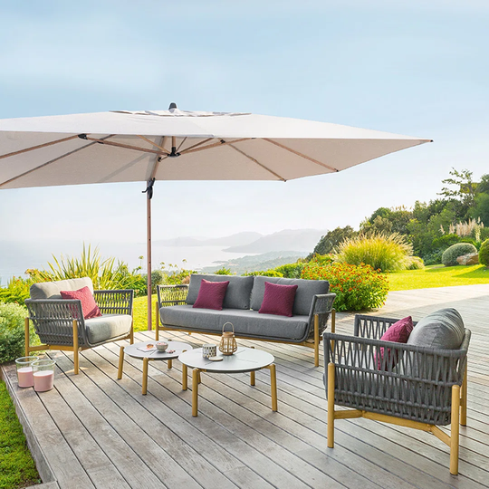 Ahley 4m x 3m Rectangular Cantilever Parasol