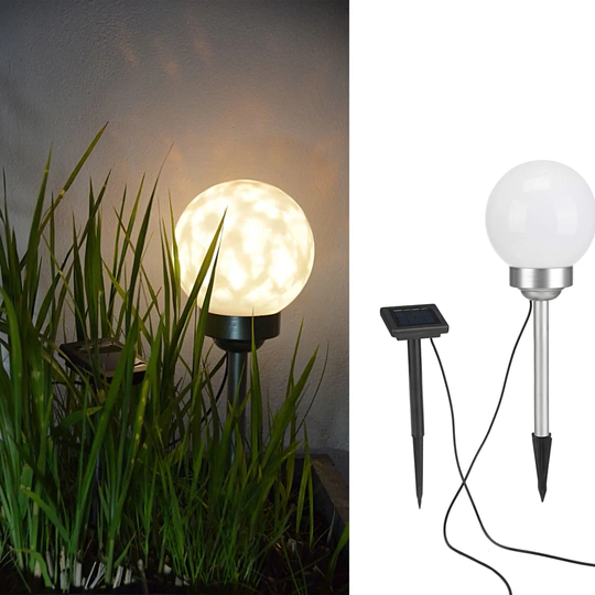 Hi Solar LED Rotating Garden Ball Light 15cm