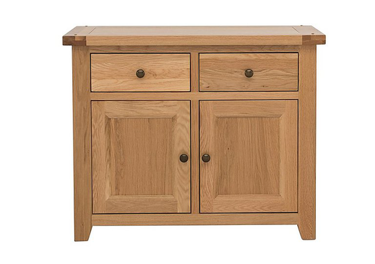 Furnitureland - California Solid Oak Small Sideboard - Brown