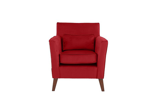 Felix Fabric Accent Chair - Red